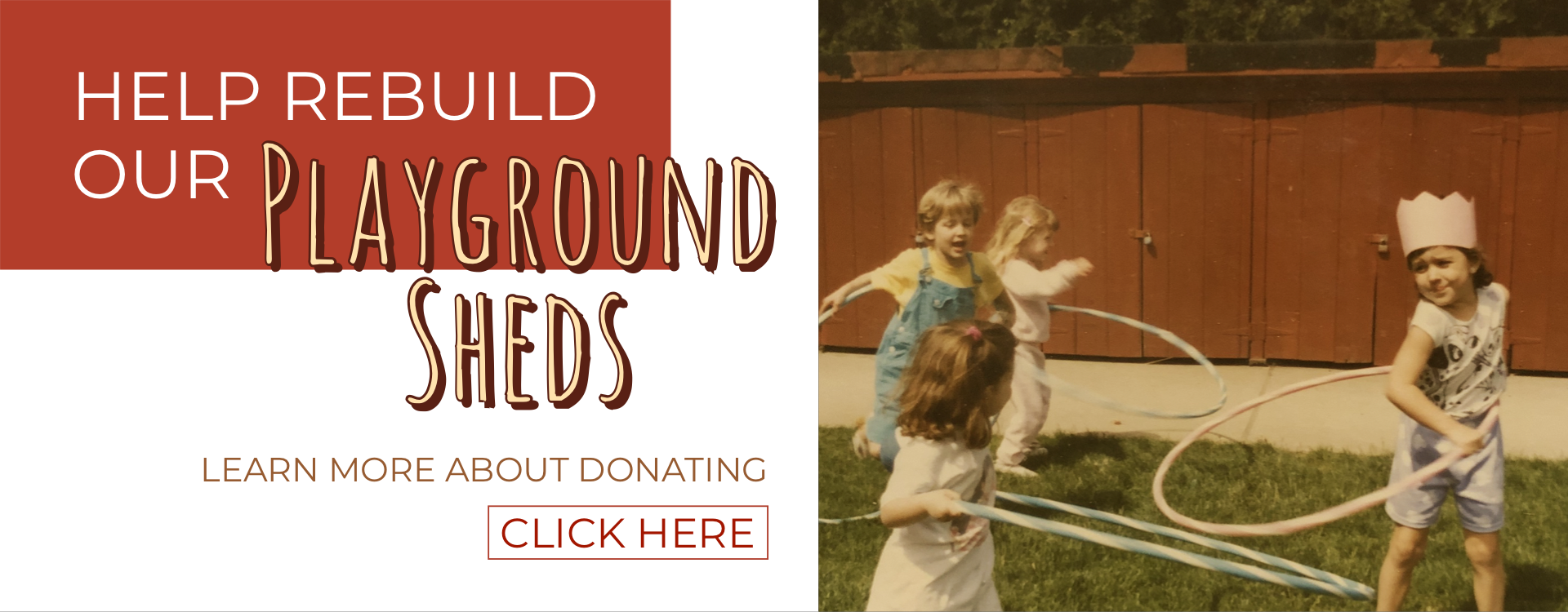 Help Rebuild Our Playground Sheds
